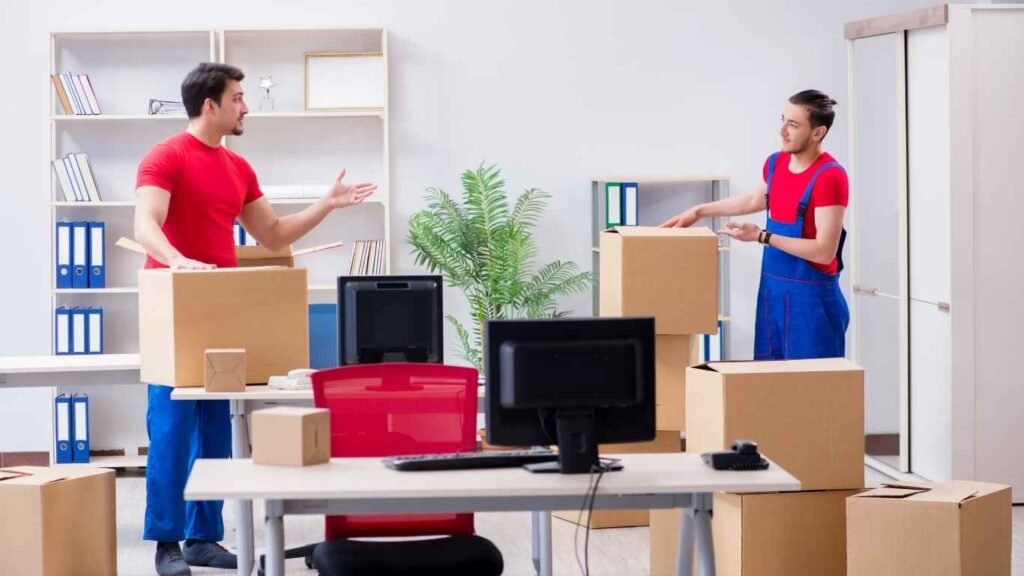 Professional Office Movers Dubai packing computers safely