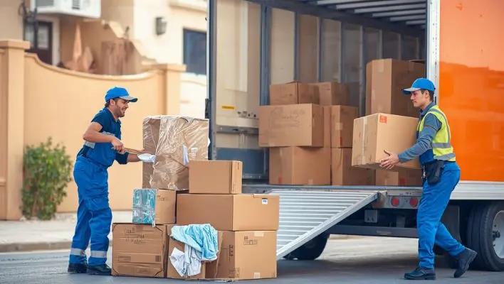 Extra Men in the moving process