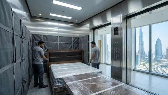 Damage expert packing tip for how to move furniture in Dubai without damage during a home relocation.
